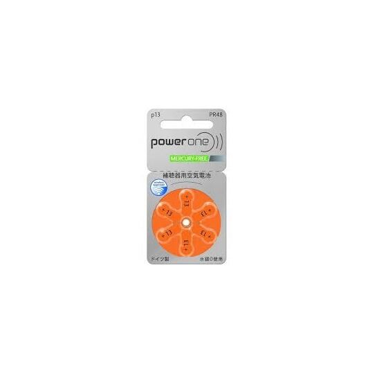 補聴器 電池 powerone パワーワン PR48 (p13)１０パックで1パックプレゼント